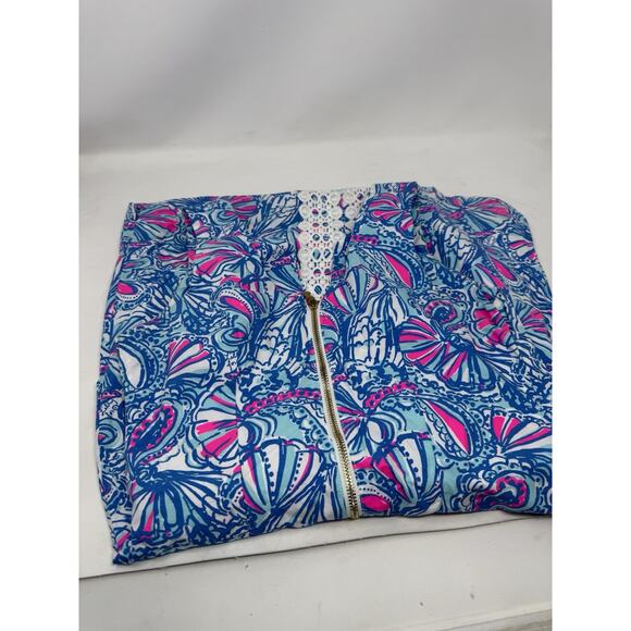 NWT Lilly Pulitzer Target Shift Dress My Fans Shell Blue 6 - Picture 2 of 4